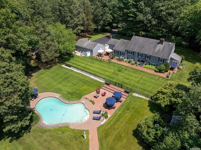 birds eye view of property