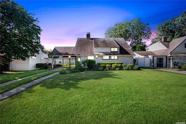15 Bobwhite Ln, Hicksville, NY 11801 - view of front of home featuring a yard