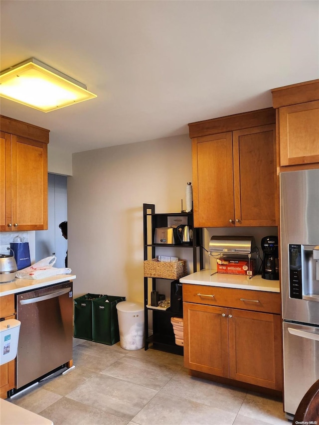 kitchen featuring appliances with stainless steel finishes