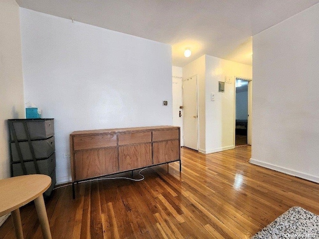 living area featuring light wood-type flooring