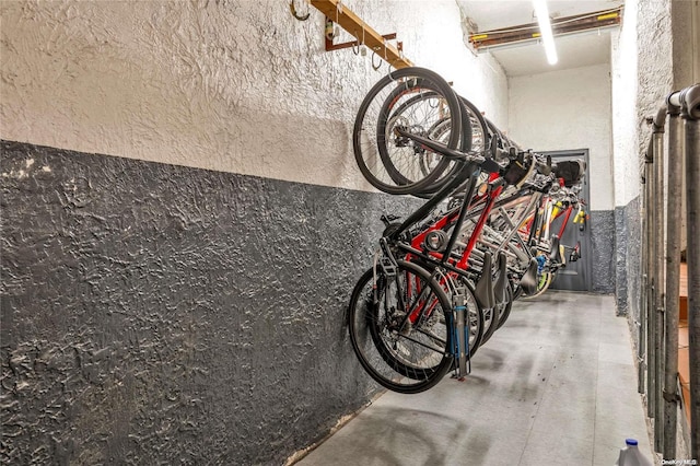 garage featuring bike storage