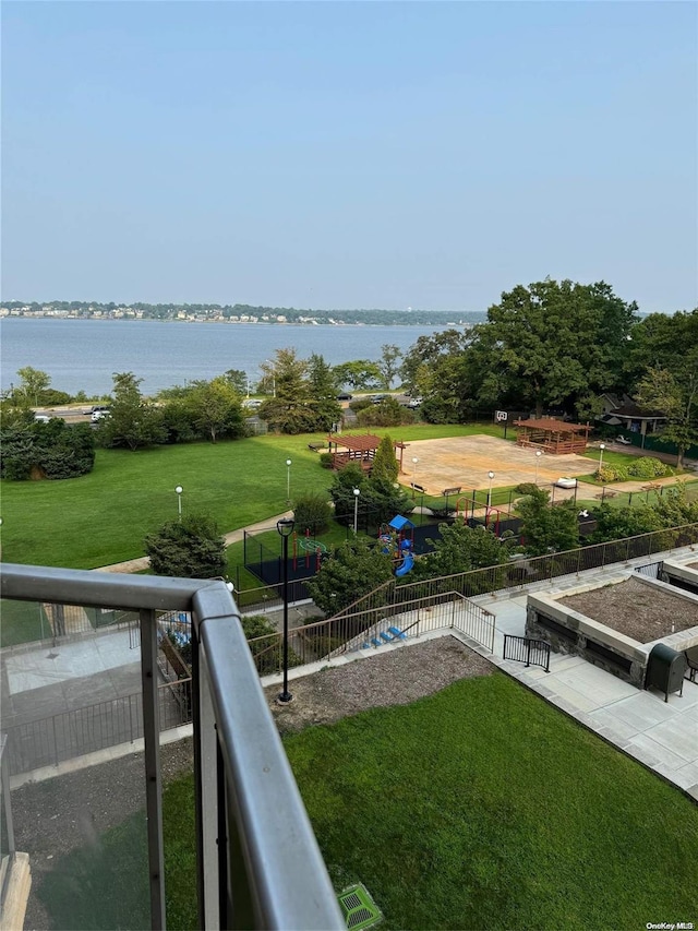 view of water feature