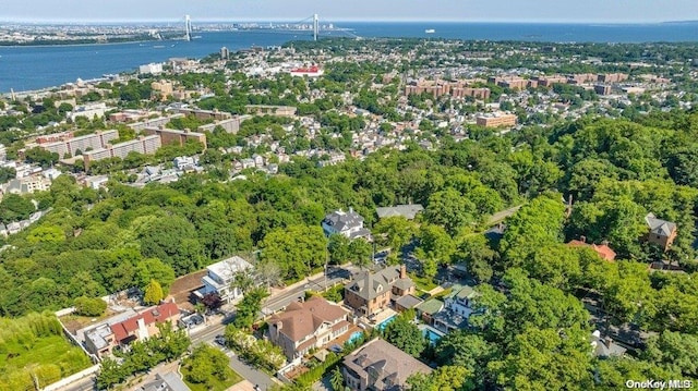 262 Howard Ave, Staten Island, NY 10301 - aerial view of property and surrounding area with a nearby body of water and a notable bridge