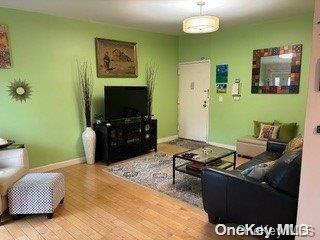 living room featuring hardwood / wood-style flooring