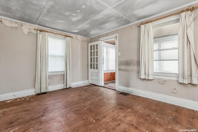 interior space with wood-type flooring