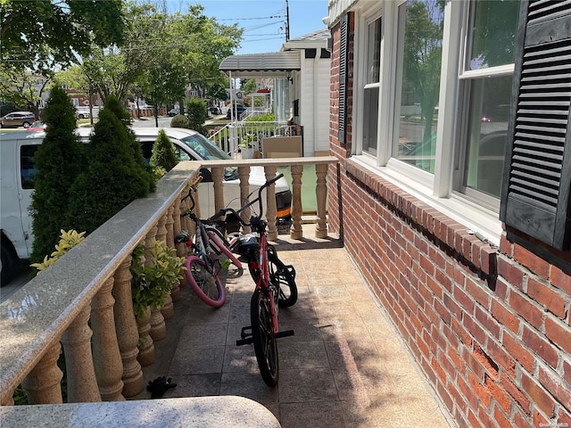 balcony with covered porch