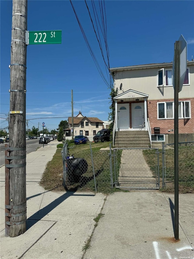 view of front of home