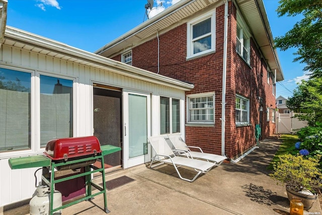 exterior space with a patio