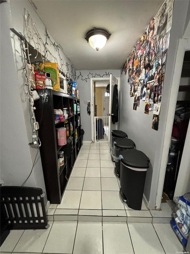 interior space featuring tile patterned floors