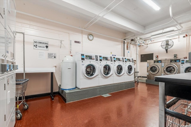 laundry room featuring washer and dryer