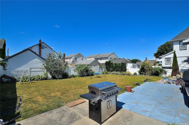 view of patio / terrace featuring grilling area