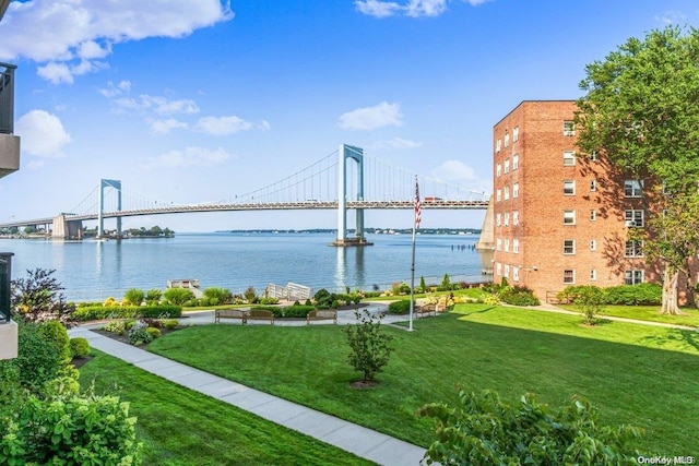 view of water feature