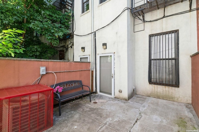 view of patio / terrace with central AC