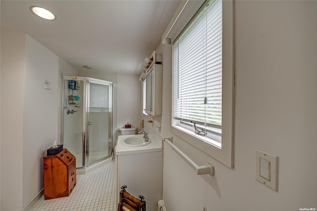 4 Landing Ln, Southampton, NY 11968 - bathroom with a stall shower and vanity