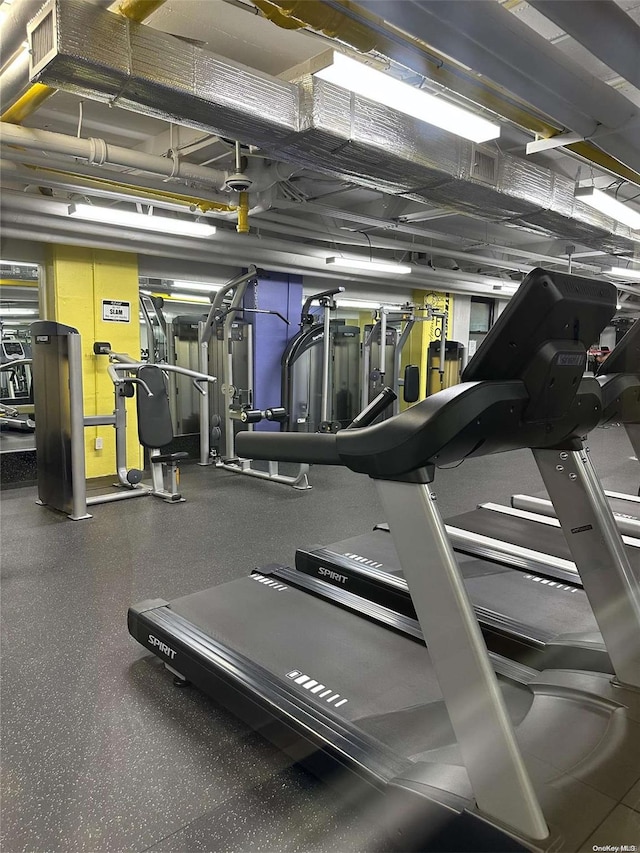 view of exercise room