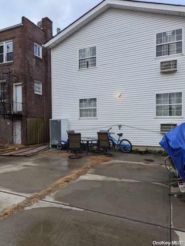 rear view of property with a patio