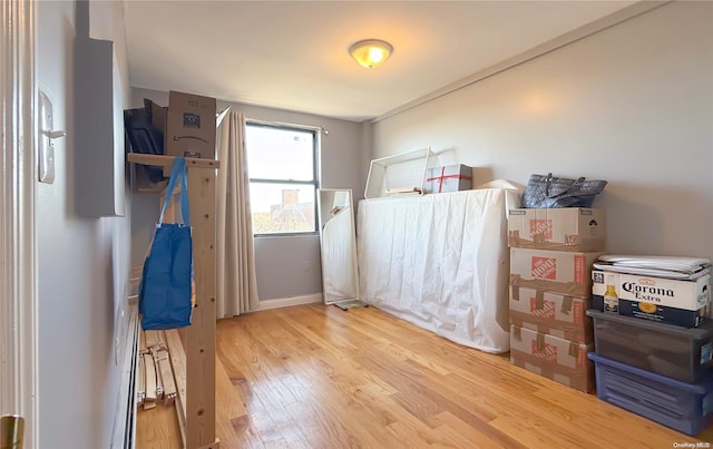 bedroom featuring light hardwood / wood-style flooring