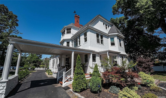 victorian home with a porch