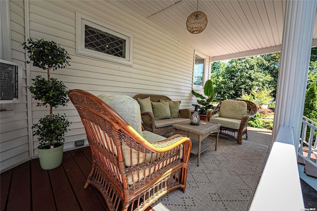 view of patio / terrace with an outdoor hangout area