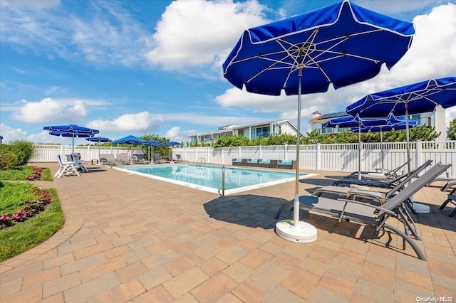 1233 Beech St Unit 35, Atlantic Beach, NY 11509 - community pool featuring a patio
