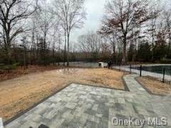 view of yard with a patio