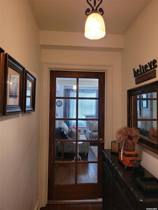 434 E 52nd St Unit 9A, New York Manhattan, NY 10022 - doorway featuring hardwood / wood-style flooring