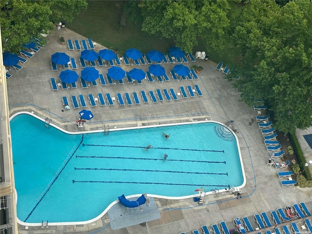 view of pool