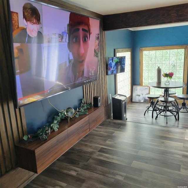 interior space featuring hardwood / wood-style floors