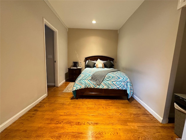 bedroom featuring light wood-type flooring