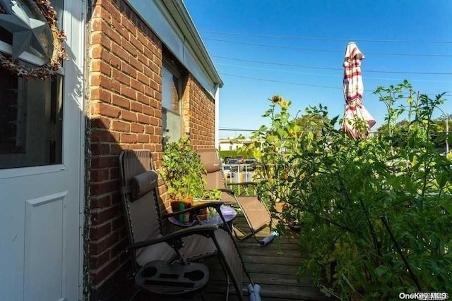 exterior space with a wooden deck