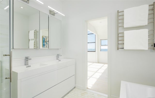 bathroom with vanity