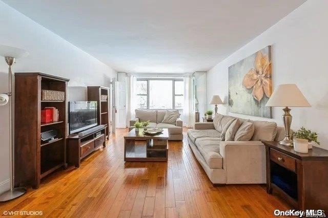 living room featuring hardwood / wood-style flooring