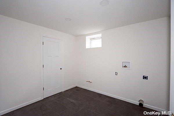 laundry area featuring hookup for a washing machine and electric dryer hookup