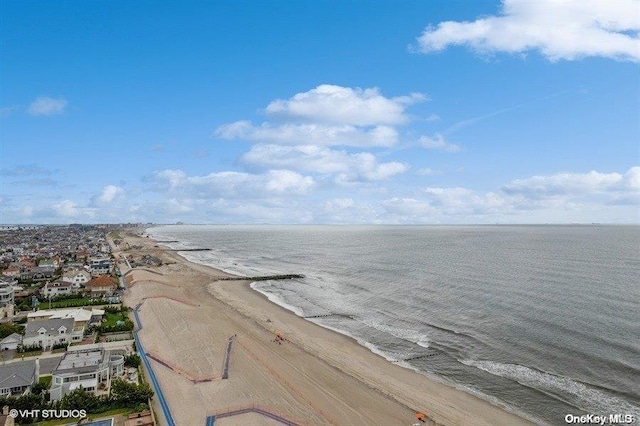 property view of water with a view of the beach