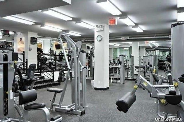 view of workout area