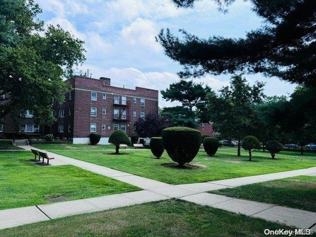 view of community featuring a yard