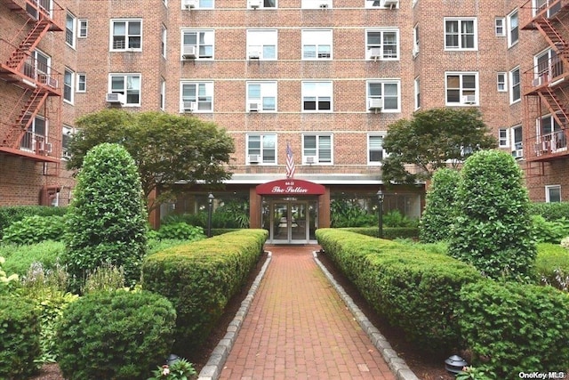 view of property featuring cooling unit