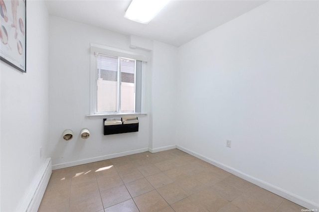 view of tiled spare room