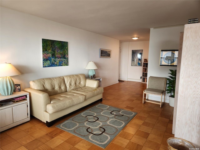 living room featuring hardwood / wood-style flooring