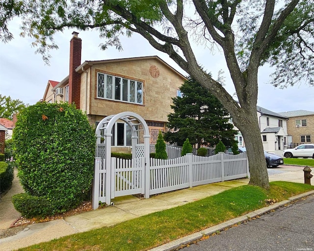 view of front of home