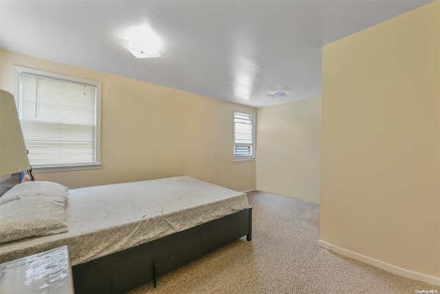 bedroom featuring carpet flooring