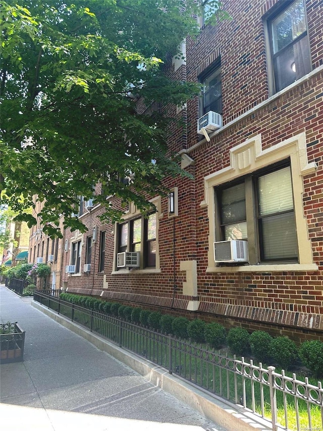 view of home's exterior featuring cooling unit