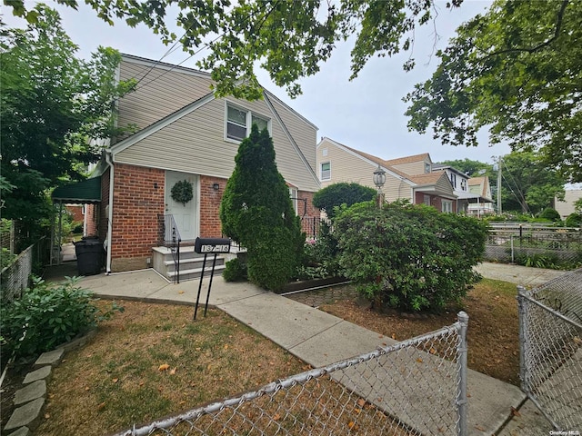 view of front of home