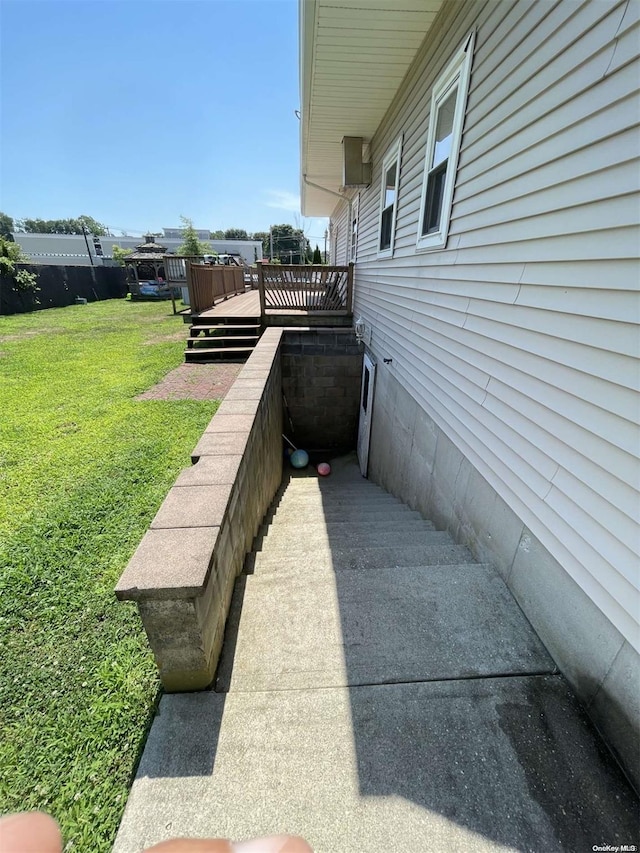 view of patio with a deck