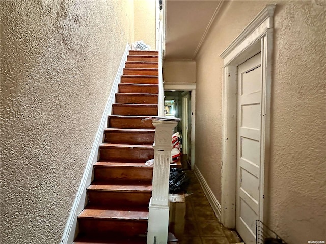 stairs with ornamental molding