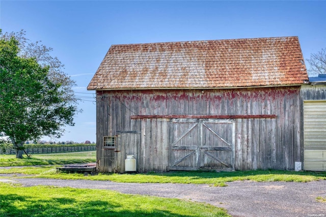 view of outbuilding