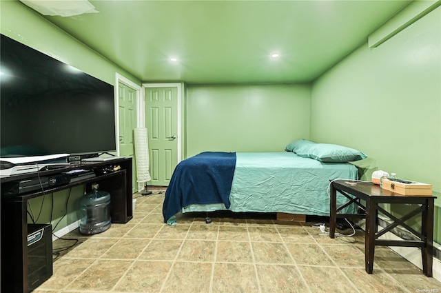47 Alden Ave, Valley Stream, NY 11580 - bedroom with stone finish floors and recessed lighting