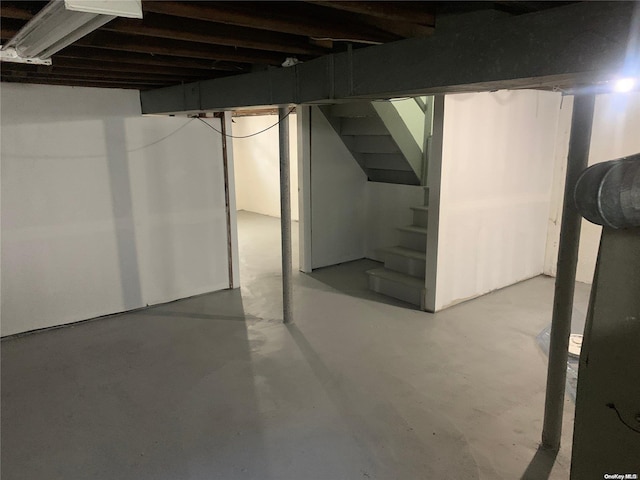 view of basement