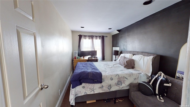 bedroom featuring carpet flooring