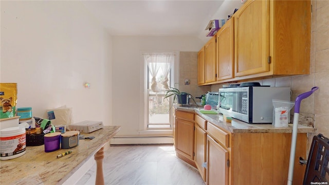 kitchen with baseboard heating